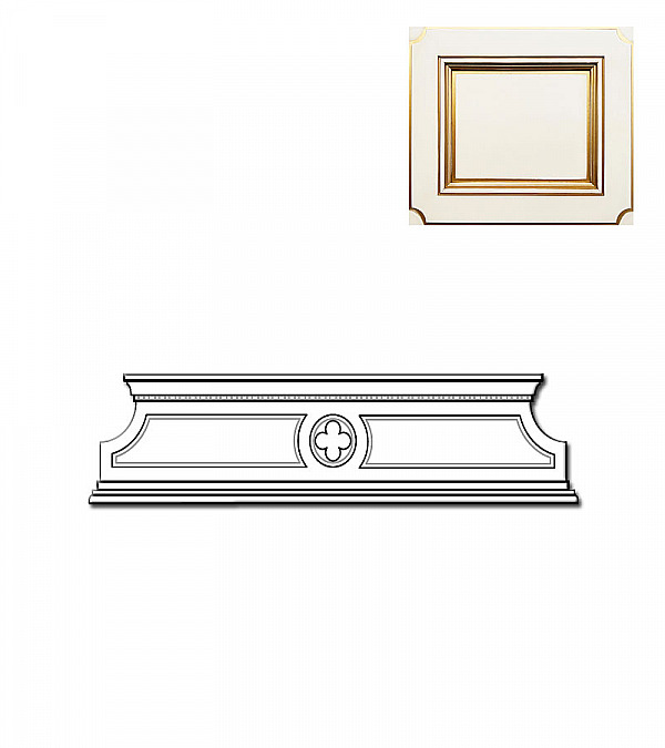 Карниз для комода Palazzo Ducale Prama Bakokko 71BO10 bianco цвет белый Карниз для комода Palazzo Ducale Prama Bakokko 71BO10 bianco цвет белый