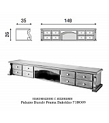 Комод 4-х дверный Palazzo Ducale Prama Bakokko 71BO06 bianco цвет белый Комод 4-х дверный Palazzo Ducale Prama Bakokko 71BO06 bianco цвет белый
