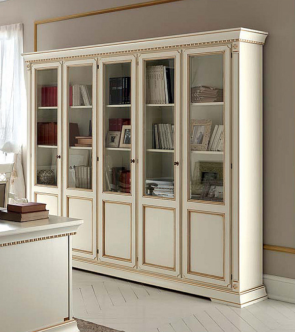 Книжный шкаф 5 дверный Palazzo Ducale Prama Bakokko 71BO05LB bianco цвет белый Книжный шкаф 5 дверный Palazzo Ducale Prama Bakokko 71BO05LB bianco цвет белый