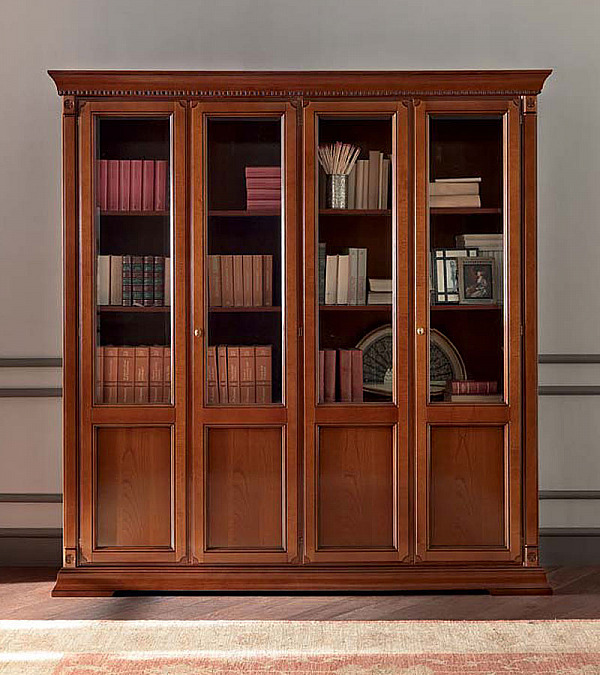 Книжный шкаф 4 дверный Palazzo Ducale Prama Bakokko 71CI04LB ciliegio цвет вишня Книжный шкаф 4 дверный Palazzo Ducale Prama Bakokko 71CI04LB ciliegio цвет вишня