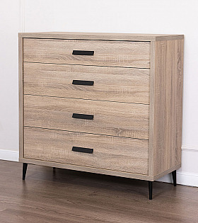 Комод Koala Beds Kubik 100 Roble/Antracita цвет дуб Комод Koala Beds Kubik 100 Roble/Antracita цвет дуб
