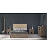 Кровать Koala Beds Drawer/Dreams 160 * 200 см цвет Roble Contorno/Beige Serie 2