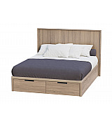 Кровать Koala Beds Drawer/Kubik 160 * 200 см цвет Roble Contorno/Roble