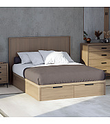 Кровать Koala Beds Drawer/Kubik 160 * 200 см цвет Roble Contorno/Roble