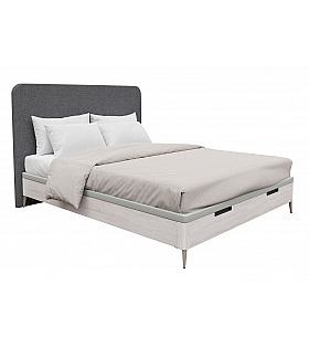 Кровать Koala Beds Nice/Dreams 160 * 200 см цвет Nordico Contorno/Monolith 97 Serie 3 Кровать Koala Beds Nice/Dreams 160 * 200 см цвет Nordico Contorno/Monolith 97 Serie 3