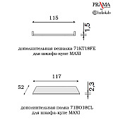 Шкаф купе 2 дверный Palazzo Ducale Prama Bakokko 71BO08AR MAXI bianco цвет белый Шкаф купе 2 дверный Palazzo Ducale Prama Bakokko 71BO08AR MAXI bianco цвет белый