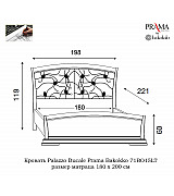 Кровать Palazzo Ducale Prama Bakokko модель 71BO15LT bianco цвет белый 180 см Кровать Palazzo Ducale Prama Bakokko модель 71BO15LT bianco цвет белый 180 см