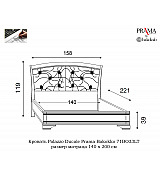 Кровать Palazzo Ducale Prama Bakokko модель 71BO33LT bianco цвет белый 140 см Кровать Palazzo Ducale Prama Bakokko модель 71BO33LT bianco цвет белый 140 см