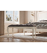 Банкетка Toledo T.BQ414.100 marfil цвет белый, обивка Signoria-4