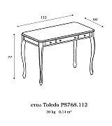 Стол письменный Toledo T.PS768.112 nogal цвет орех 