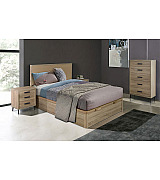 Тумба прикроватная Koala Beds Kubik 040 Roble/Antracita цвет дуб