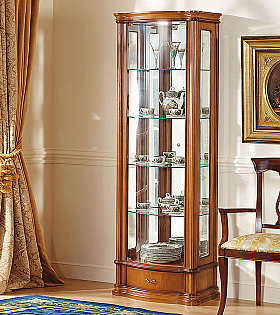 Витрина Disemobel 924 cerezo-5 цвет вишня 