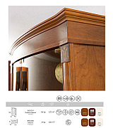 Витрина Panamar 805.001 + тумба Panamar 835.000 цвет орех, вишня Витрина Panamar 805.001 + тумба Panamar 835.000 цвет орех, вишня
