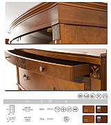 Витрина Panamar 805.001 + тумба Panamar 885.000 цвет орех, вишня Витрина Panamar 805.001 + тумба Panamar 885.000 цвет орех, вишня