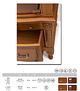 Витрина Panamar 807.001 + тумба Panamar 887.000 цвет орех, вишня Витрина Panamar 807.001 + тумба Panamar 887.000 цвет орех, вишня