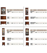 Витрина Panamar 805.001 + тумба Panamar 835.000 цвет орех, вишня Витрина Panamar 805.001 + тумба Panamar 835.000 цвет орех, вишня