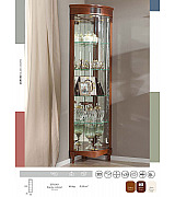 Угловая витрина Panamar 879.001 цвет орех, вишня Угловая витрина Panamar 879.001 цвет орех, вишня