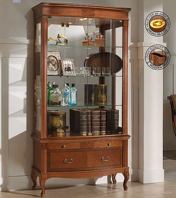 Витрина Panamar 805.001 + тумба Panamar 885.000 цвет орех, вишня Витрина Panamar 805.001 + тумба Panamar 885.000 цвет орех, вишня