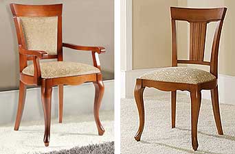 стулья, кресла Дисемобел цвет вишня (черезо), орех (ногал), дуб (робле)