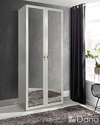шкаф 2-х дверный Palmari P2540 с зеркалами цвет 2 светло серый