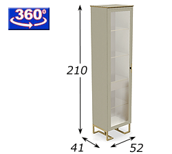 размер витрина Palmari P5360 на металлических опорах