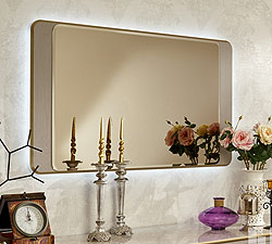 зеркало для спальни Palmari P5440 с подсветкой цвет 5 бежевый с серым