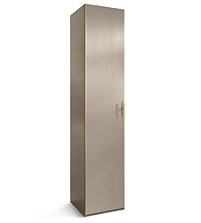 шкаф 1-но дверный Palmari P5600 цвет 5 бежевый с серым с молдингами матовое золото