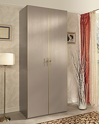 шкаф 2-х дверный Palmari P5610 с молдингами цвет 5 бежевый с серым