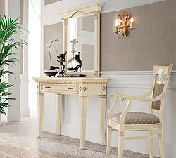 Прихожая Палаццо Дукале ясень белый с золотом композиция № 6 фабрика Прама Италия