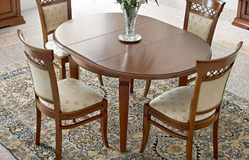 стол обеденный круглый раздвижной Палаццо Дукале 71CI54 вишня фабрика Prama Италия