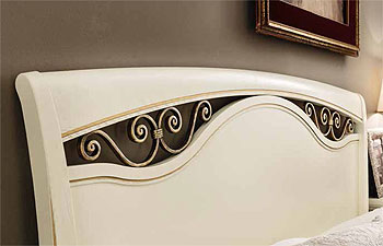 Кровать Palazzo цвет белый с золотом фабрика Prama Италия