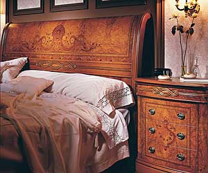Кровать Vicent Montoro с одной спинкой модель 3980 (180 см), 3972 (160 см), 3911 (140 см) - спальня Висент Монторо модель 39